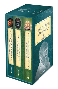 Charles Darwin Hauptwerke: 3 Bände im Schuber: Die Entstehung der Arten, Die Abstammung des Menschen, Reise eines Naturforschers um die Welt
