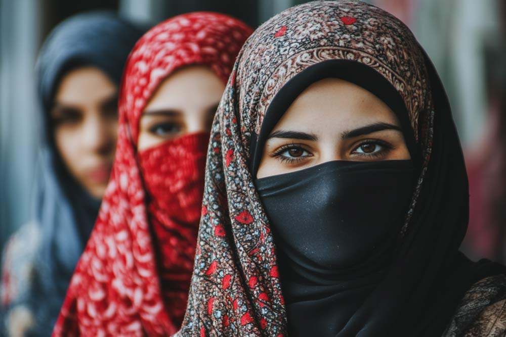 Muslima mit Hijab (Kleidungsvorschrift im Islam)