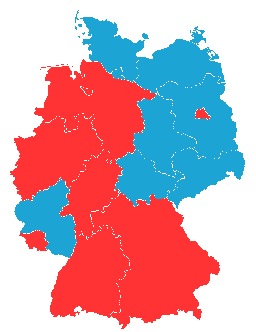 Landkarte Kopftuchstreit Deutschland