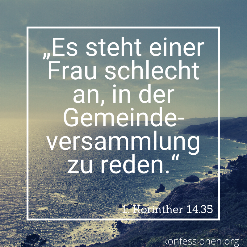 Biblisches Frauenbild (NT) Korinther
