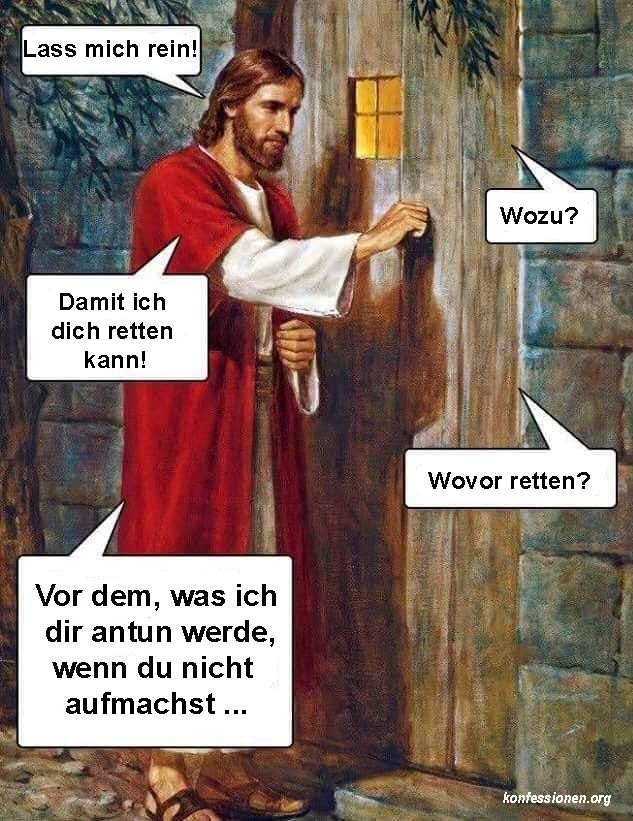 Jesus bittet um Einlass
