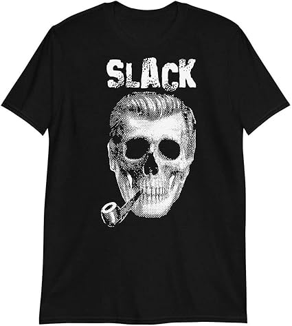 Church of The Subgenius Tee Bob Dobbs Slack Skull Cult T-Shirt Black