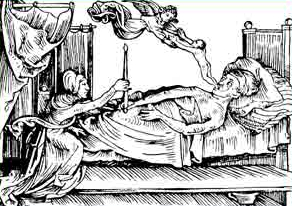 Seele Holzschnitt Mittelalter