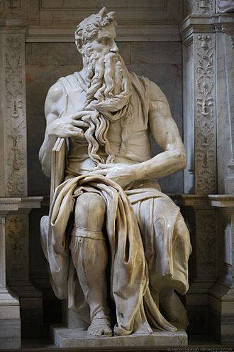 Übersetzungsfehler-der-Bibel_Der gehörnte Moses_Michelangelo-nach-Hieronymus