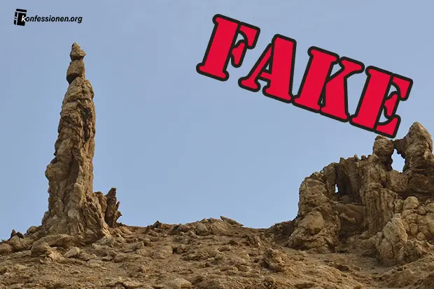 Die angeblich Salzsäule der Frau Lot: Eine Steinformation in Israel